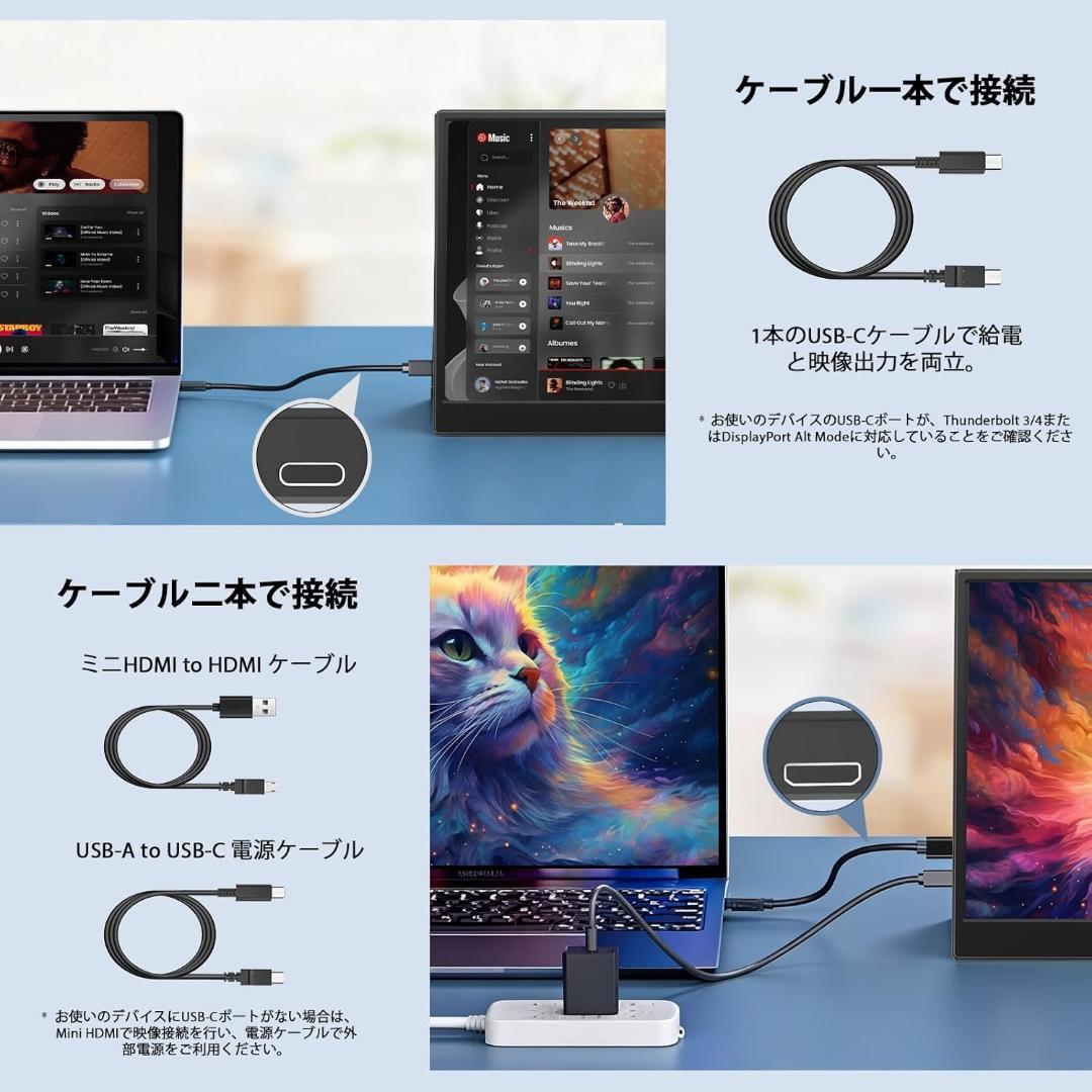 モバイルモニター⭕️15.6インチ⭕️1920*1080 モバイルディスプレイ
