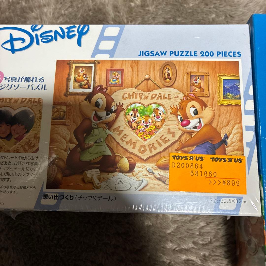 廃盤品当時物旧Disney　チップとデール ジグソーパズル 小さな出会い、思い出