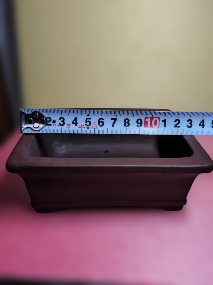 中型茶色陶器植木鉢
