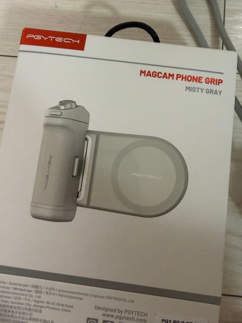 スマホアクセサリー PGYTECH MAGCAM PHONE GRIP MISTY GRAY