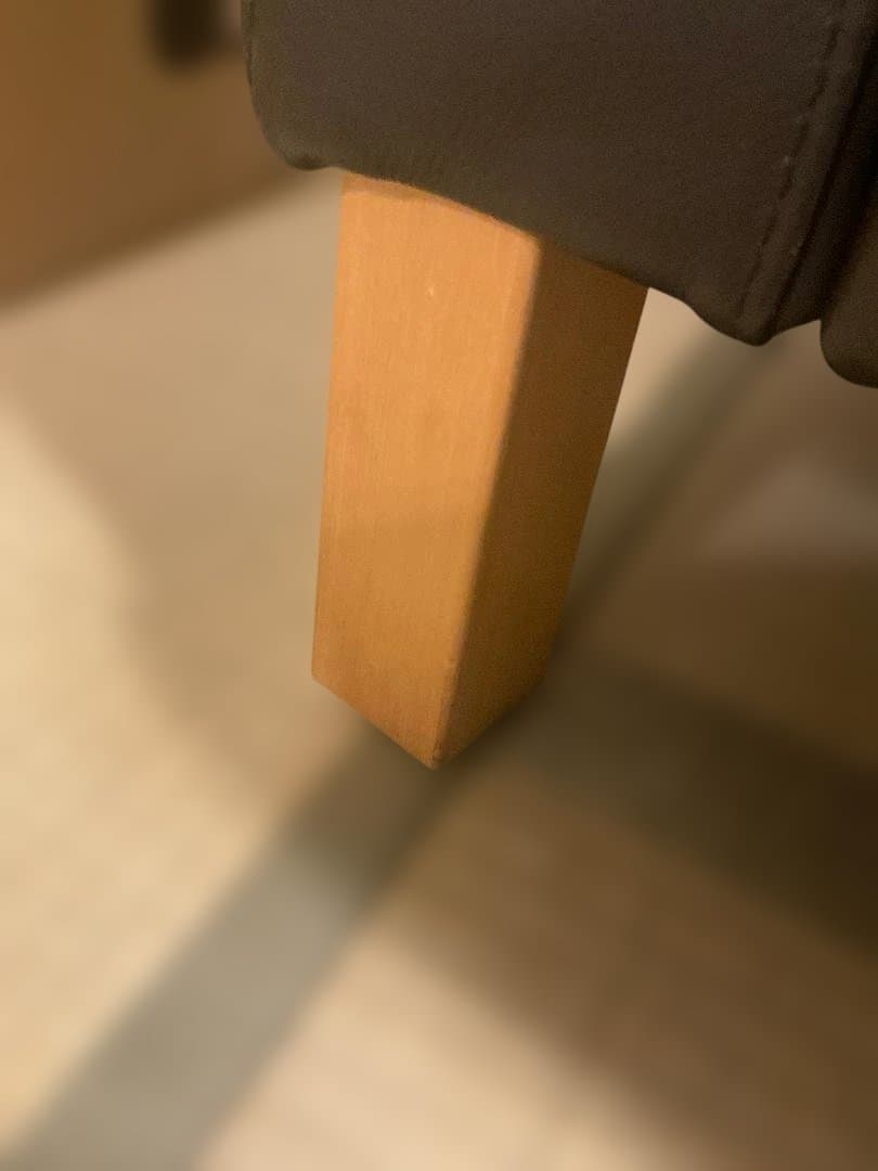 引取前提横浜市 IKEA 本革ダークブラウン2人掛けソファ(オットマン併売)