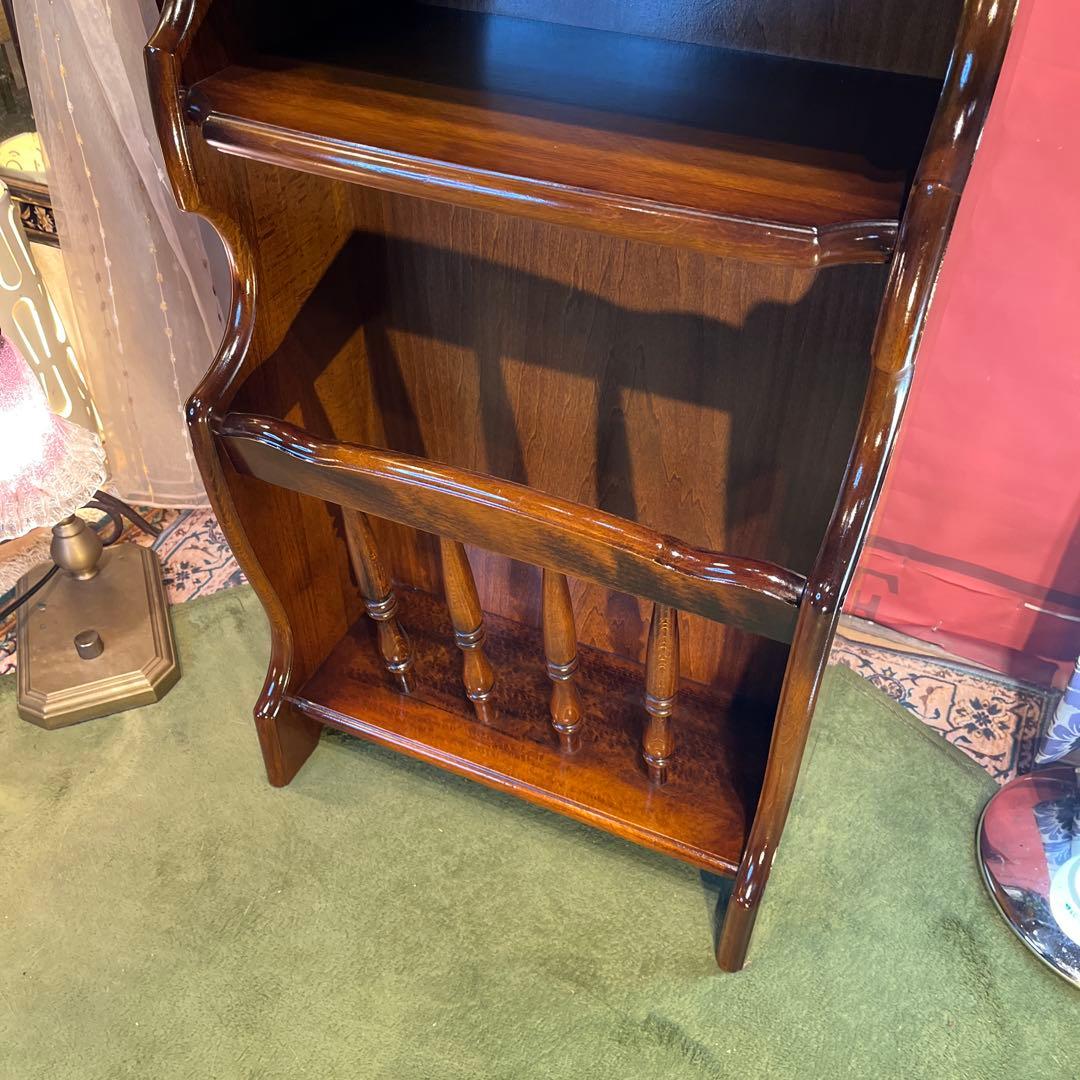 Sale ヴィンテージ カリモク　コロニアルオープンキャビネット　マガジンラック