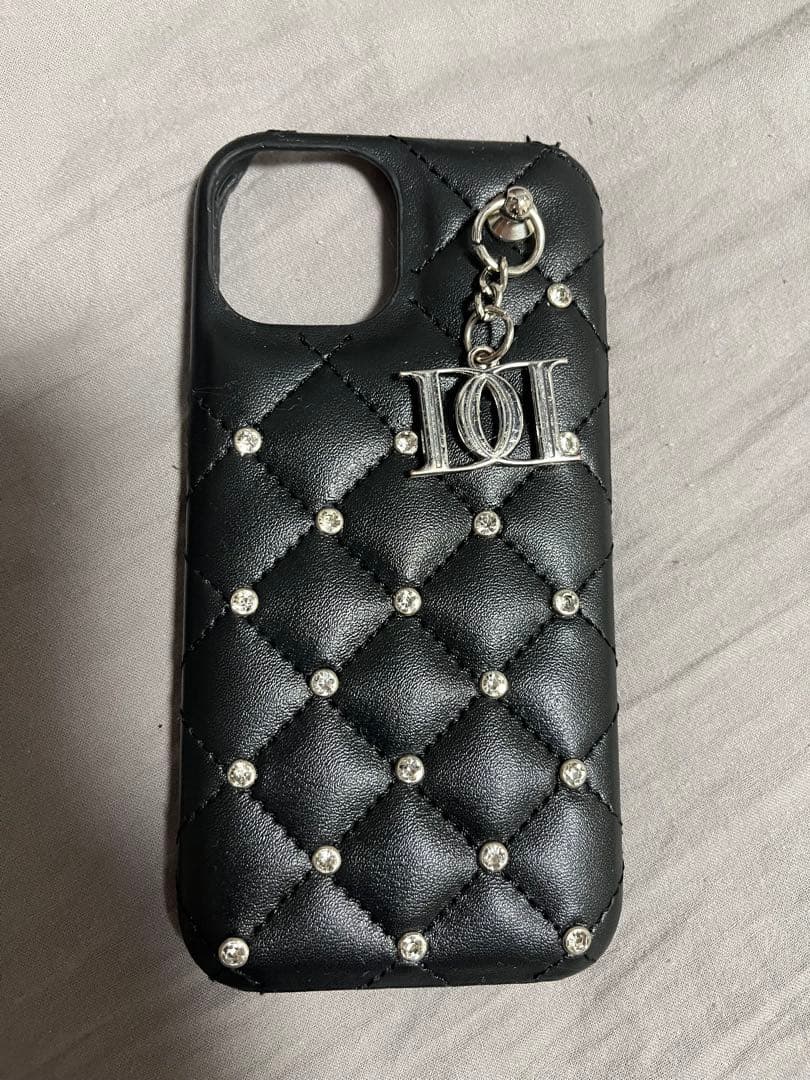 darich キルティングビジューDDチャームiPhoneケース 13-14