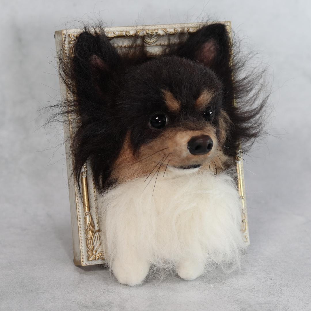 cherryさま専用②　羊毛フェルト　犬　チワワ　フレーム　オーダー