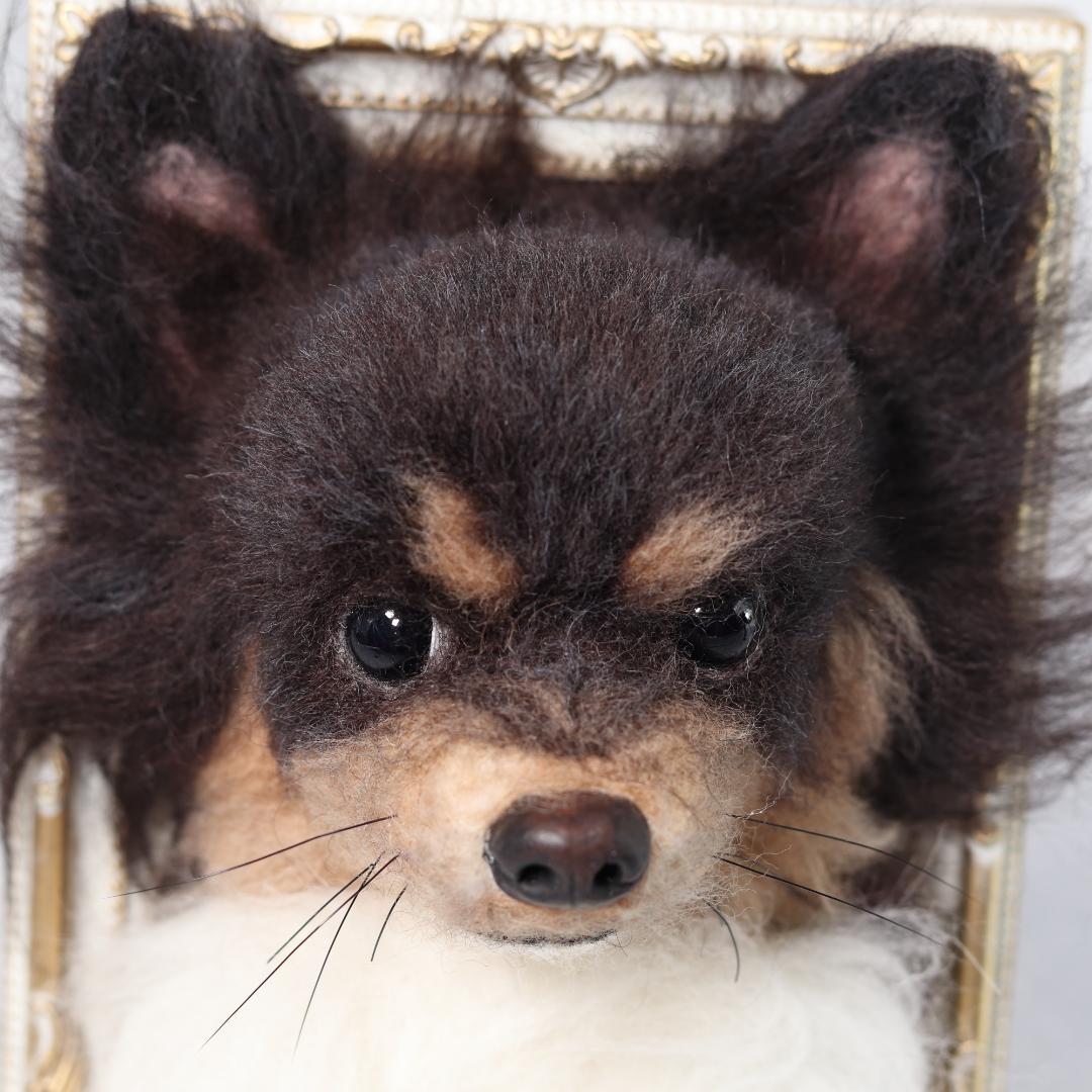 cherryさま専用②　羊毛フェルト　犬　チワワ　フレーム　オーダー