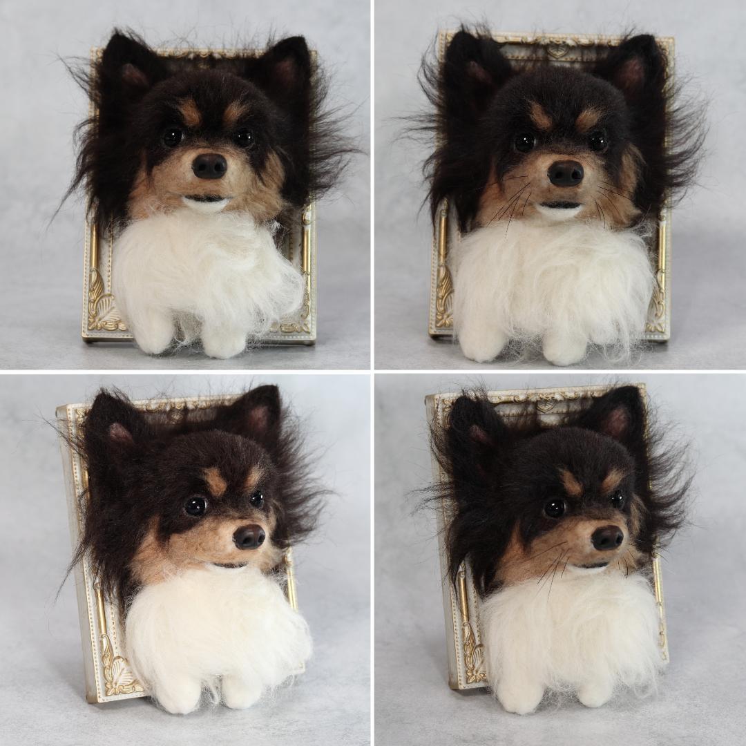 cherryさま専用②　羊毛フェルト　犬　チワワ　フレーム　オーダー