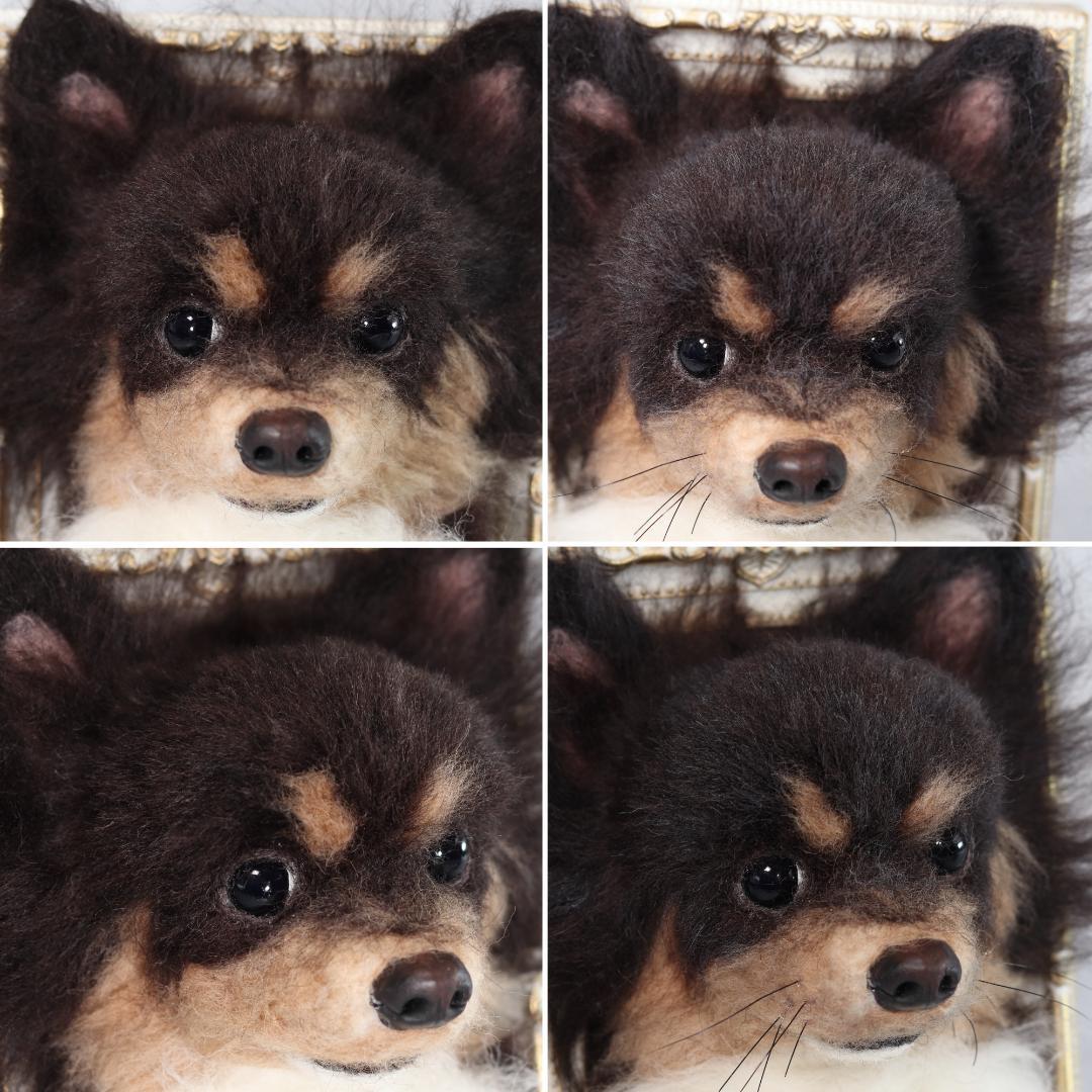 cherryさま専用②　羊毛フェルト　犬　チワワ　フレーム　オーダー