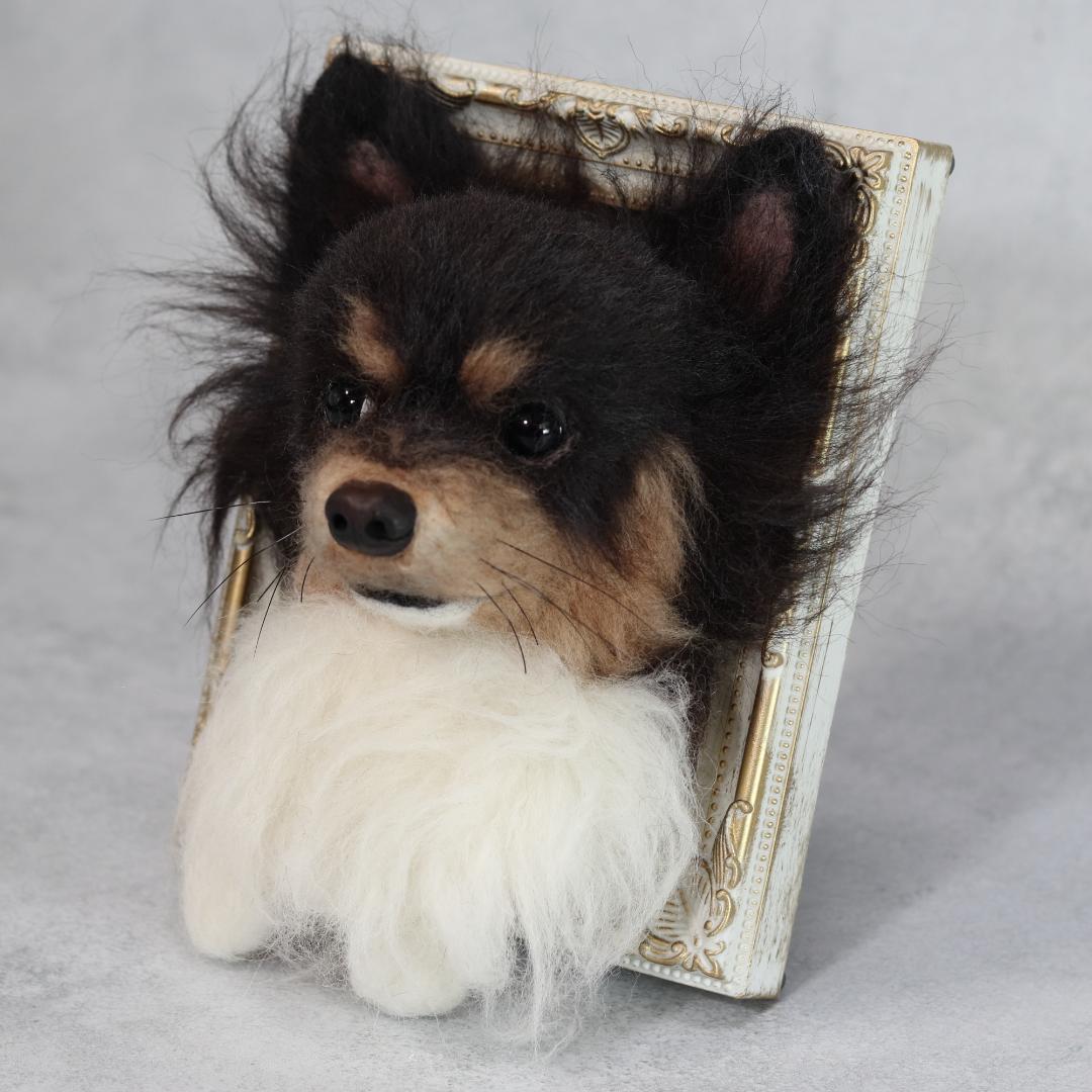 cherryさま専用②　羊毛フェルト　犬　チワワ　フレーム　オーダー