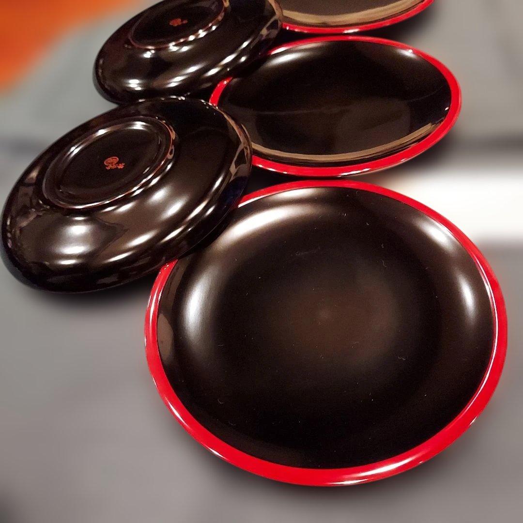 浄法寺塗　漆器　大きいお皿　5個セット