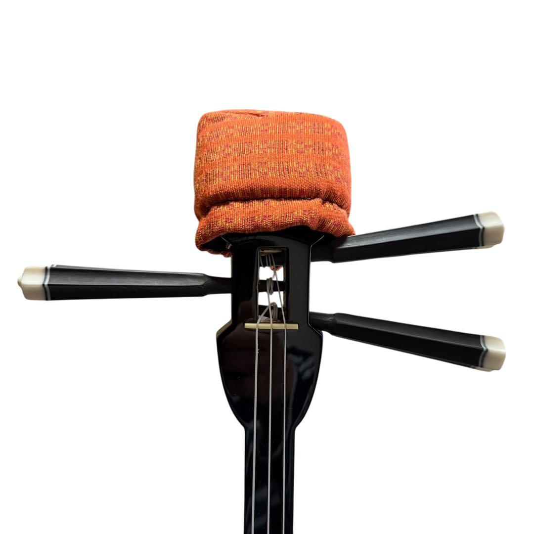 【美品フルセット】沖縄三味線 蛇本皮 強化張り ZENONケース付 119-3