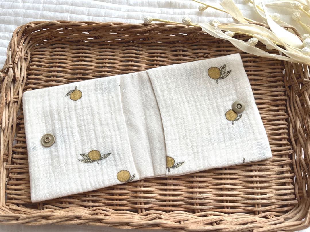 専用✳︎SALE✳︎ハンドメイド✳︎サニタリーケース　レモン柄　✳︎母made品✳︎