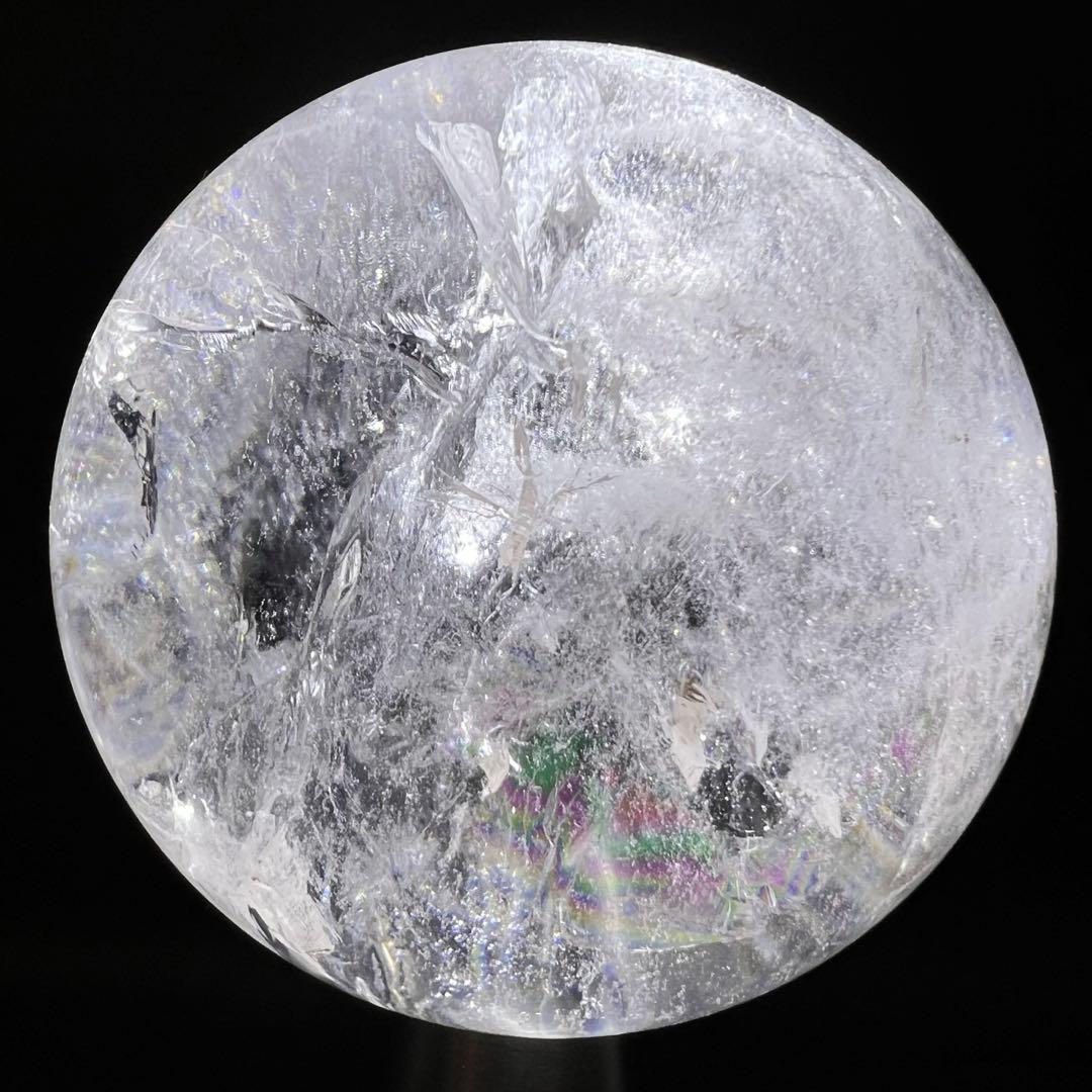 ✳️極品✨綺麗な虹と透明度‼️ハイクオリティスフィア✨レインボー 水晶 丸玉 天然石