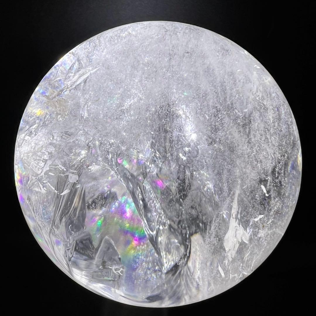 ✳️極品✨綺麗な虹と透明度‼️ハイクオリティスフィア✨レインボー 水晶 丸玉 天然石