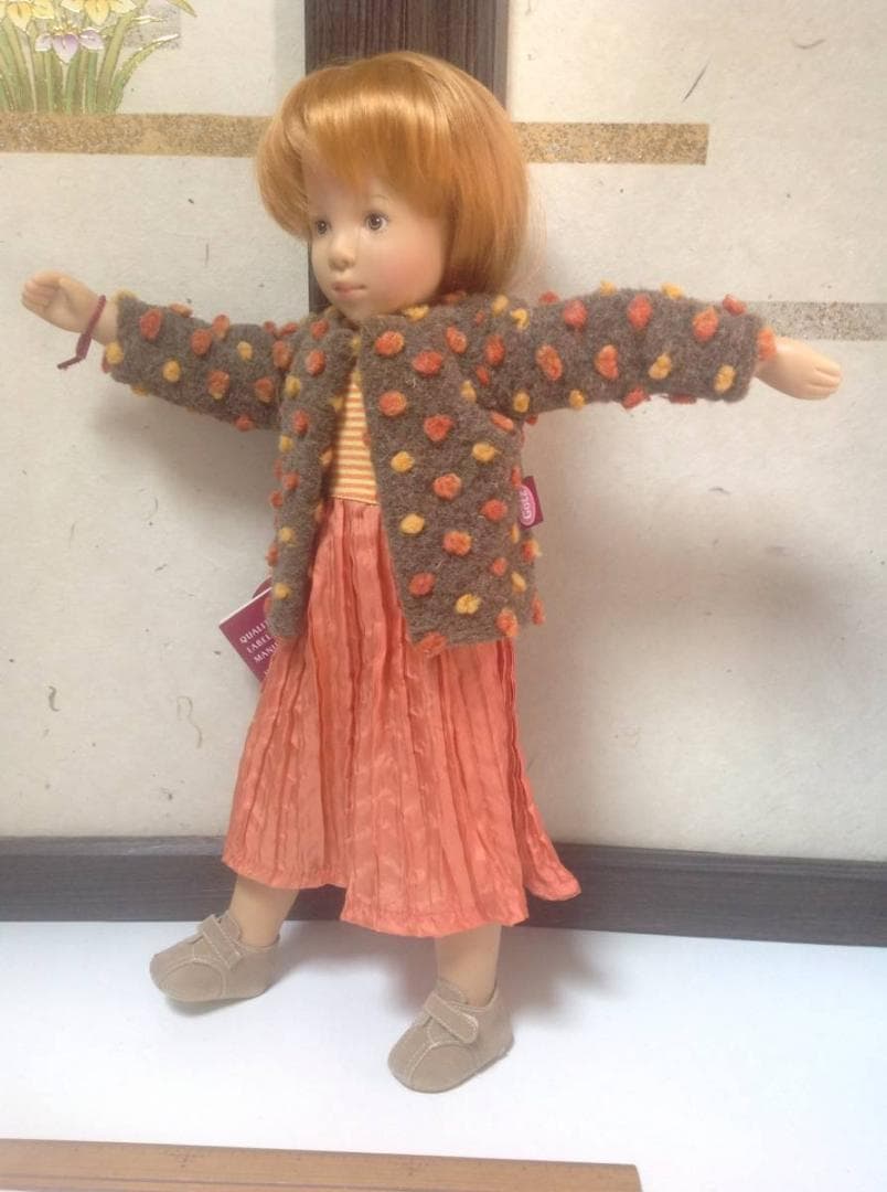 人形：ビンテージドール【シルビア・ナッテラ】 ②赤 Gotz 約48㎝