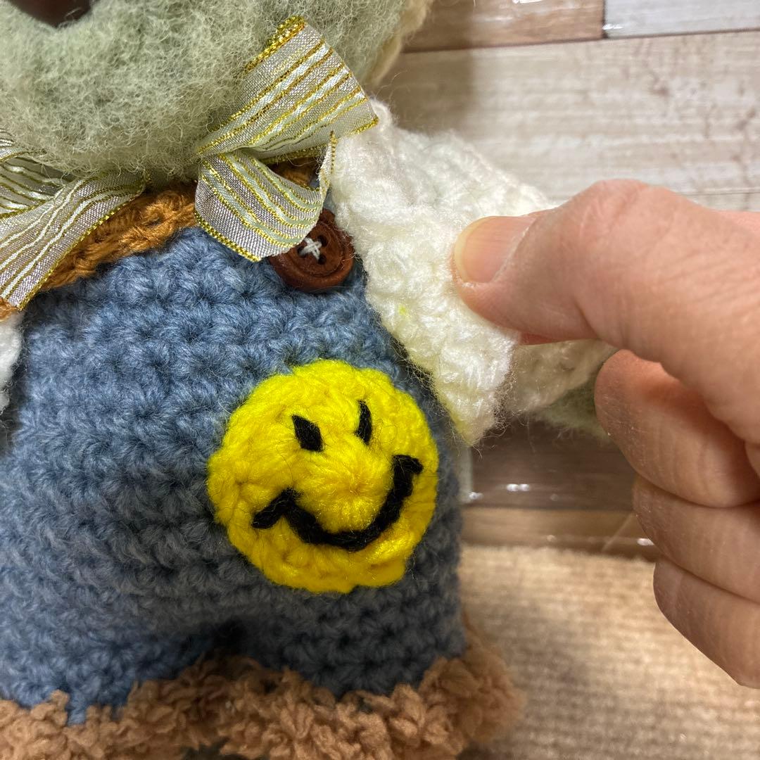 カスタマイズ可能❣️くまさんあみぐるみ（グリーン）