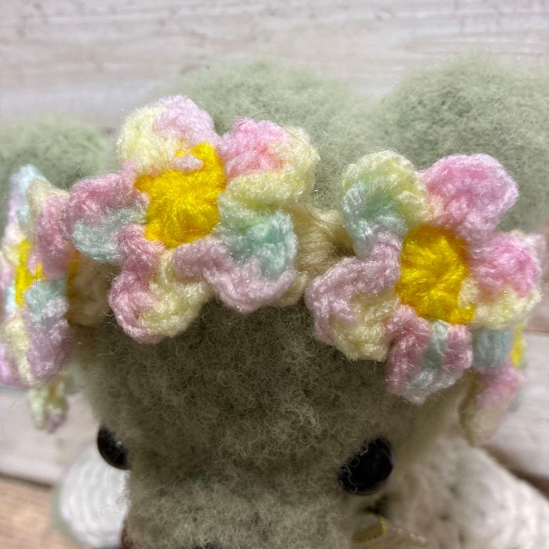 カスタマイズ可能❣️くまさんあみぐるみ（グリーン）