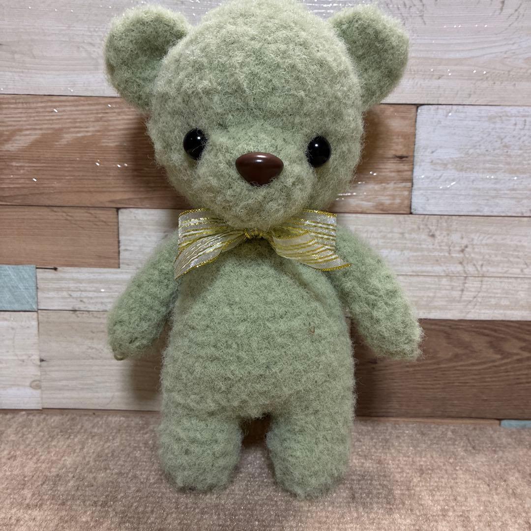 カスタマイズ可能❣️くまさんあみぐるみ（グリーン）