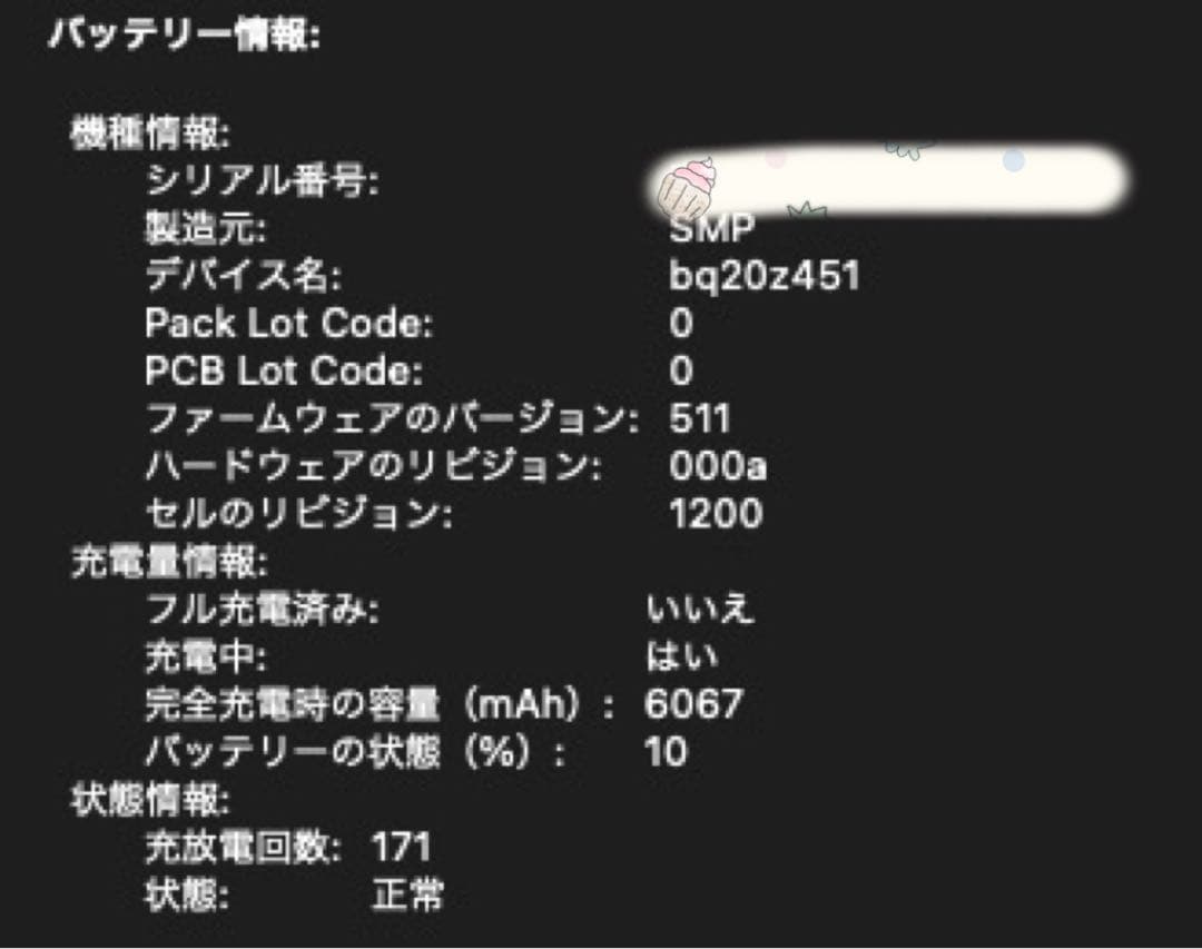 【美品】MacBook Air 2017 13インチ / 充放電171回