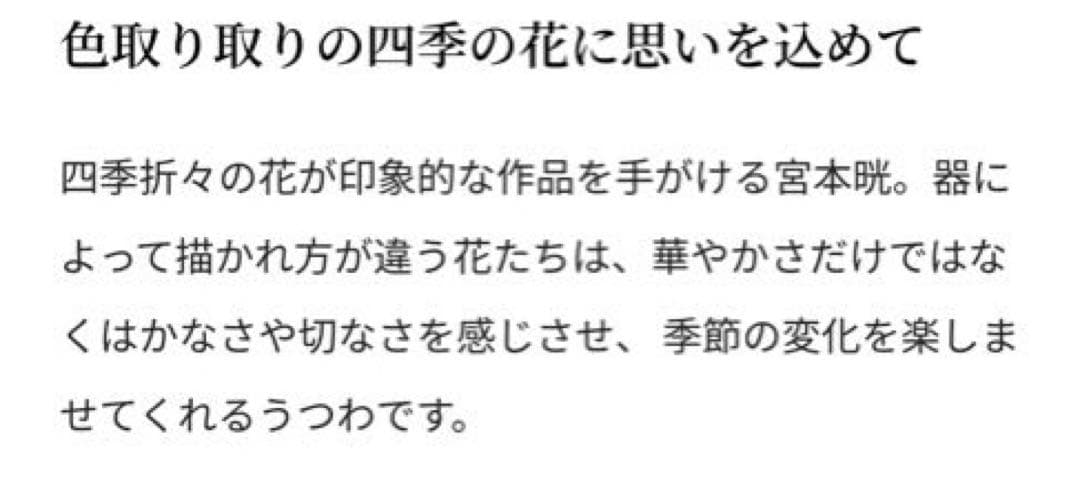九谷焼　宮本晄氏　オーバル　大皿　11号　春待ち
