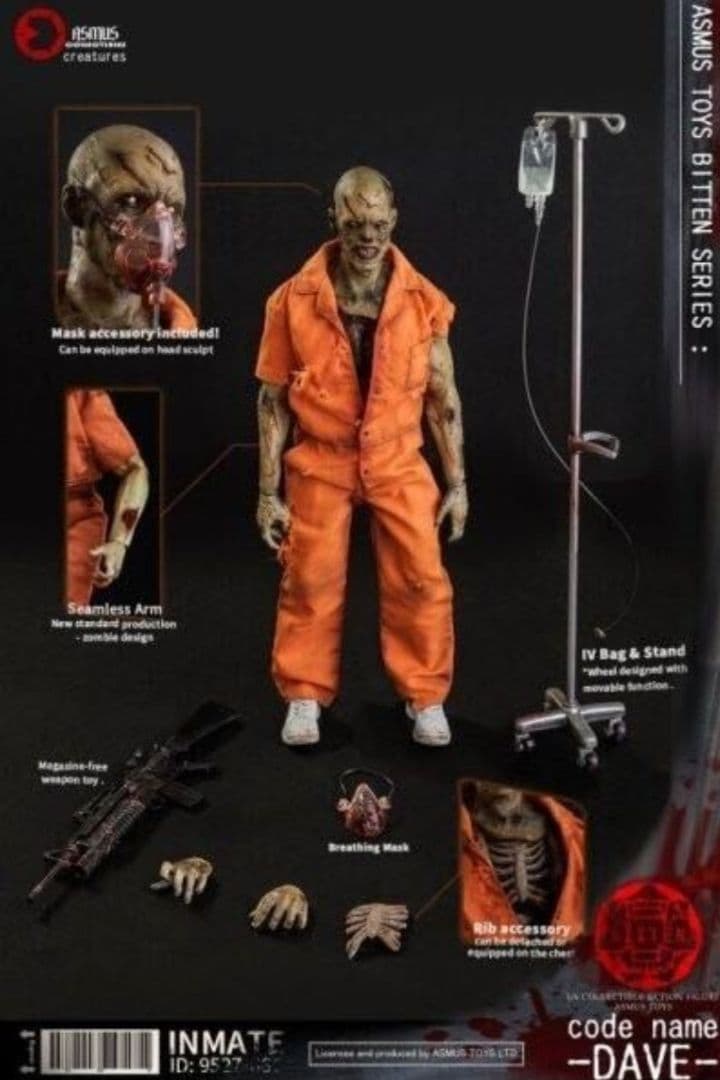 ASMUS TOYS BIT004A 1/6 Daveゾンビ囚人フィギュア
