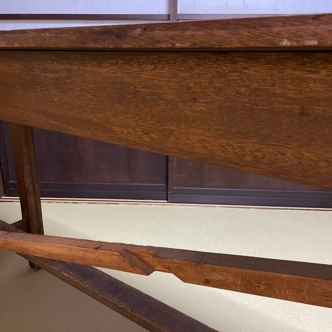 アンティーク　長机　作業机　作業台　テーブル　昭和レトロ　古民具　レトロ　昭和