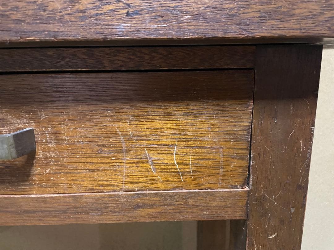 アンティーク　長机　作業机　作業台　テーブル　昭和レトロ　古民具　レトロ　昭和