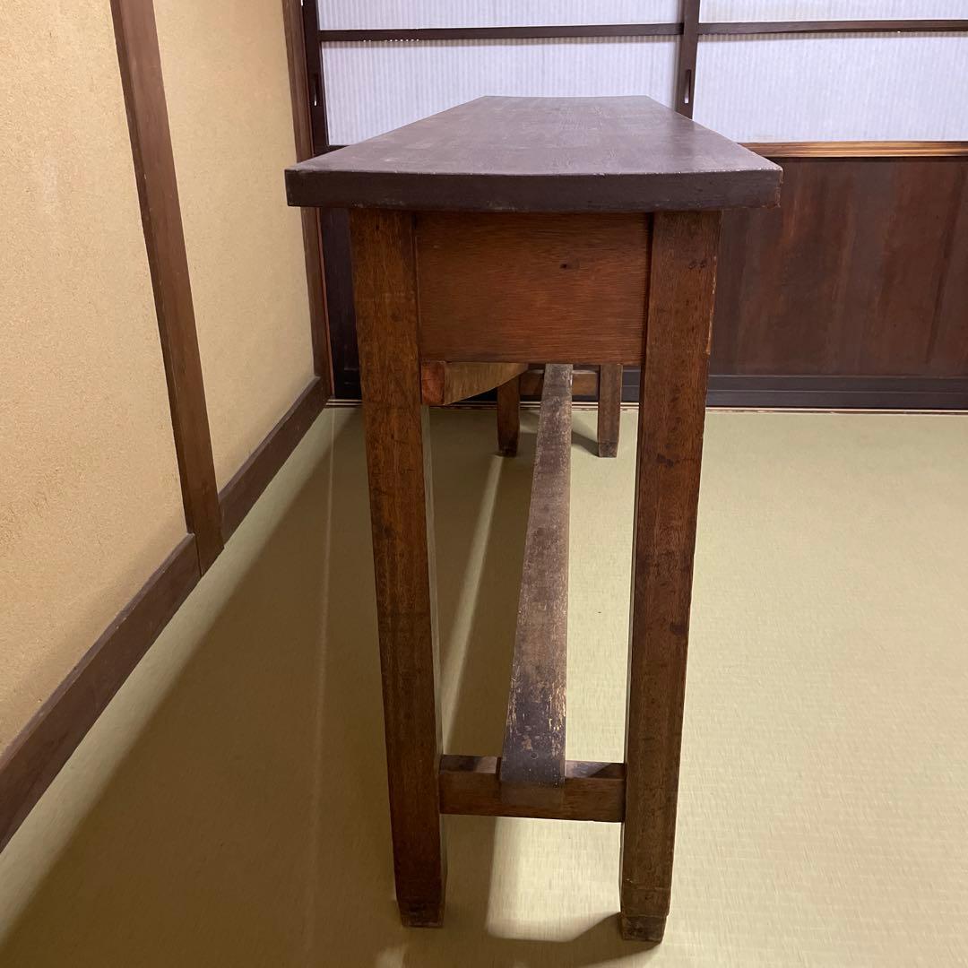 アンティーク　長机　作業机　作業台　テーブル　昭和レトロ　古民具　レトロ　昭和