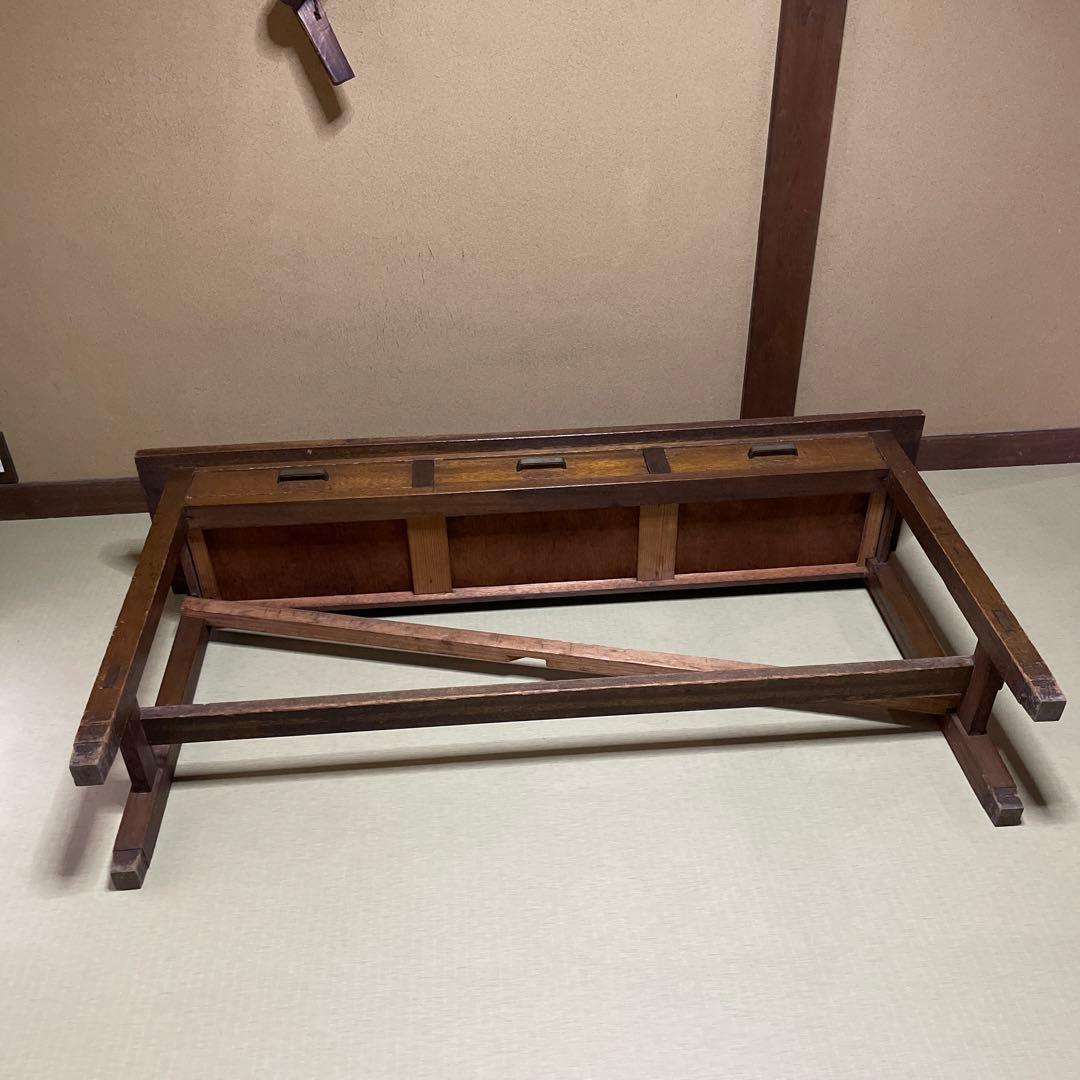 アンティーク　長机　作業机　作業台　テーブル　昭和レトロ　古民具　レトロ　昭和