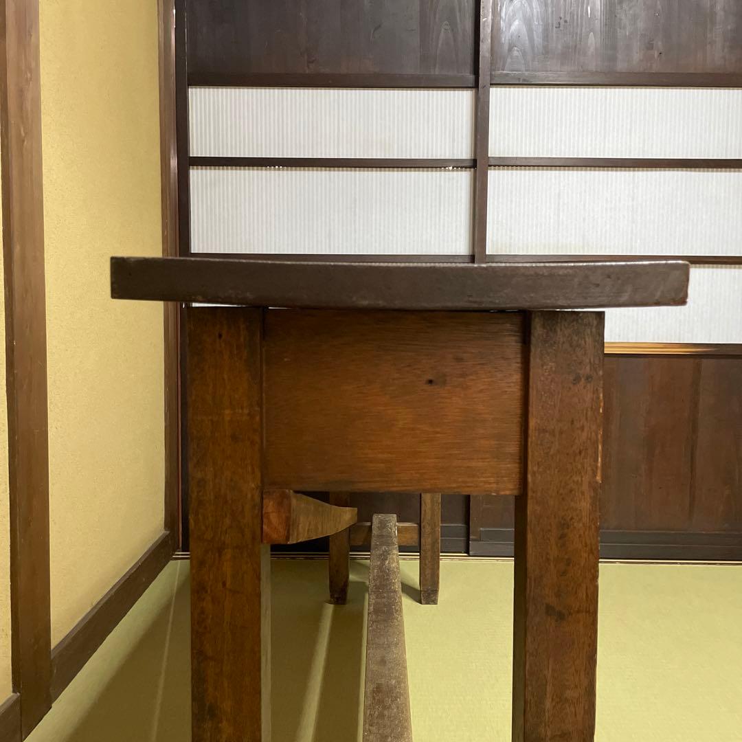 アンティーク　長机　作業机　作業台　テーブル　昭和レトロ　古民具　レトロ　昭和