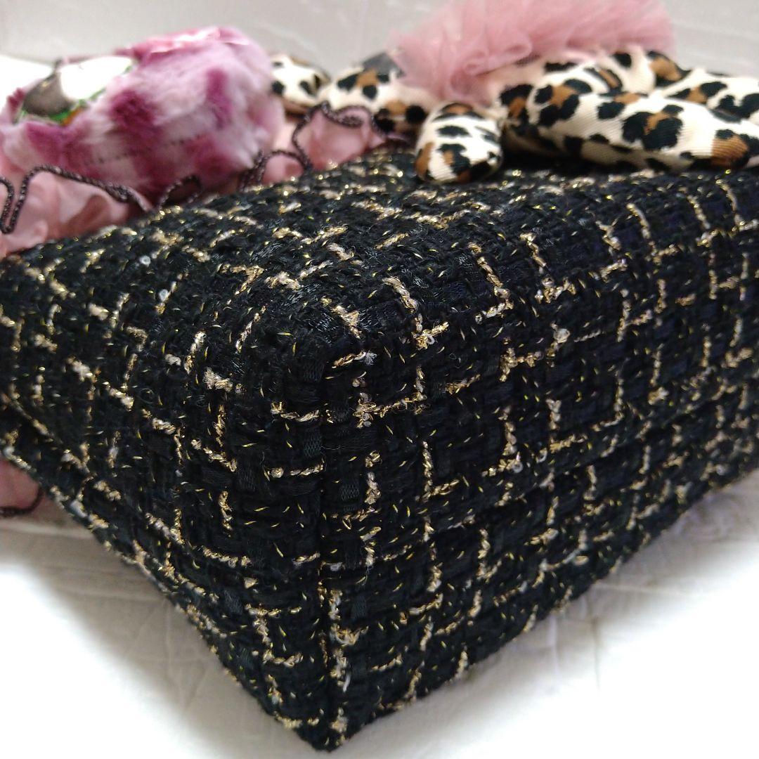 さ*ー様 コヤンイサムチョン☆ミニトートバッグ　ツイード&ヌビキルト　ジョース