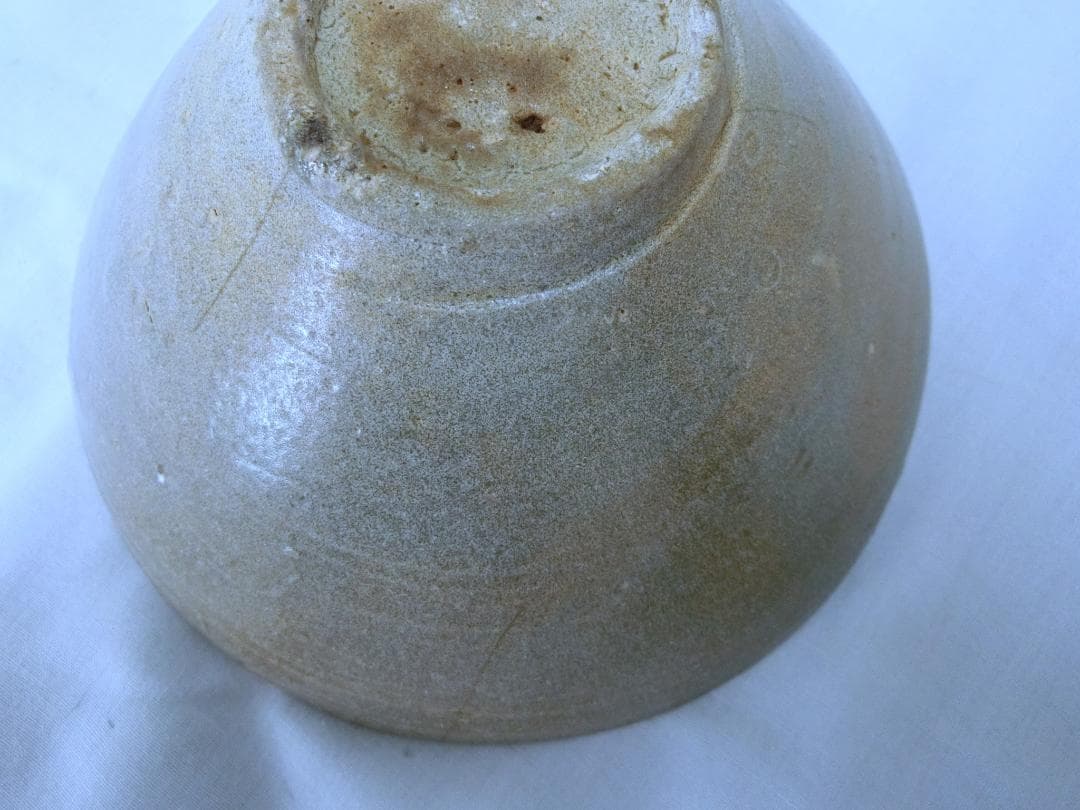 コレクション❕【李朝茶碗　高麗青磁　朝鮮　古陶・RK・灰色キレイ】◆骨董　収集