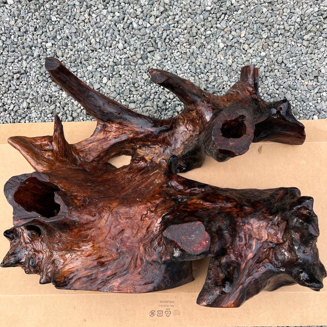 天然木　木株　アンティーク　超希少　骨董品　根っこ 置物 花台 オブジェ
