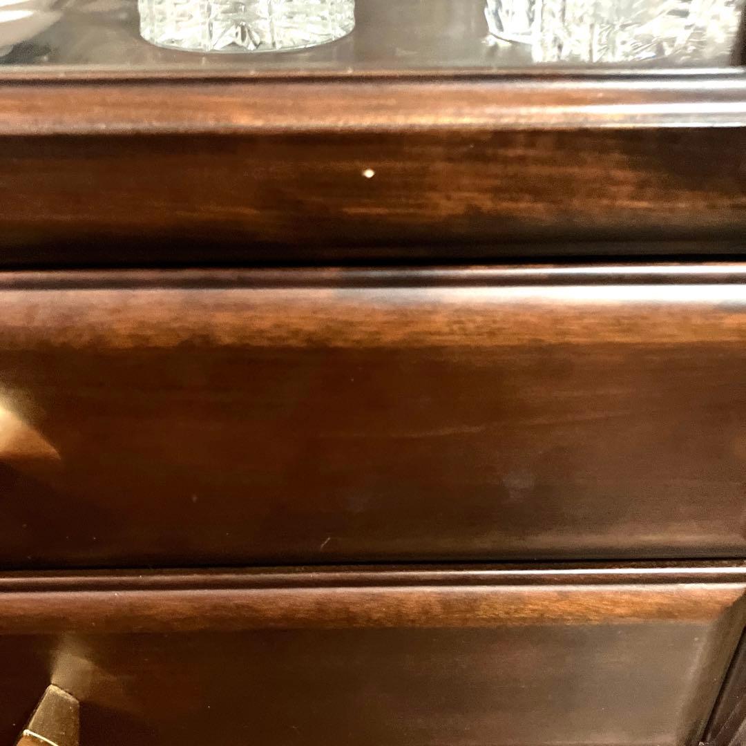 ❤️三面ガラス+一面鏡❤️ ❤️合計四面❤️ショーケースアンティーク調❤️￼