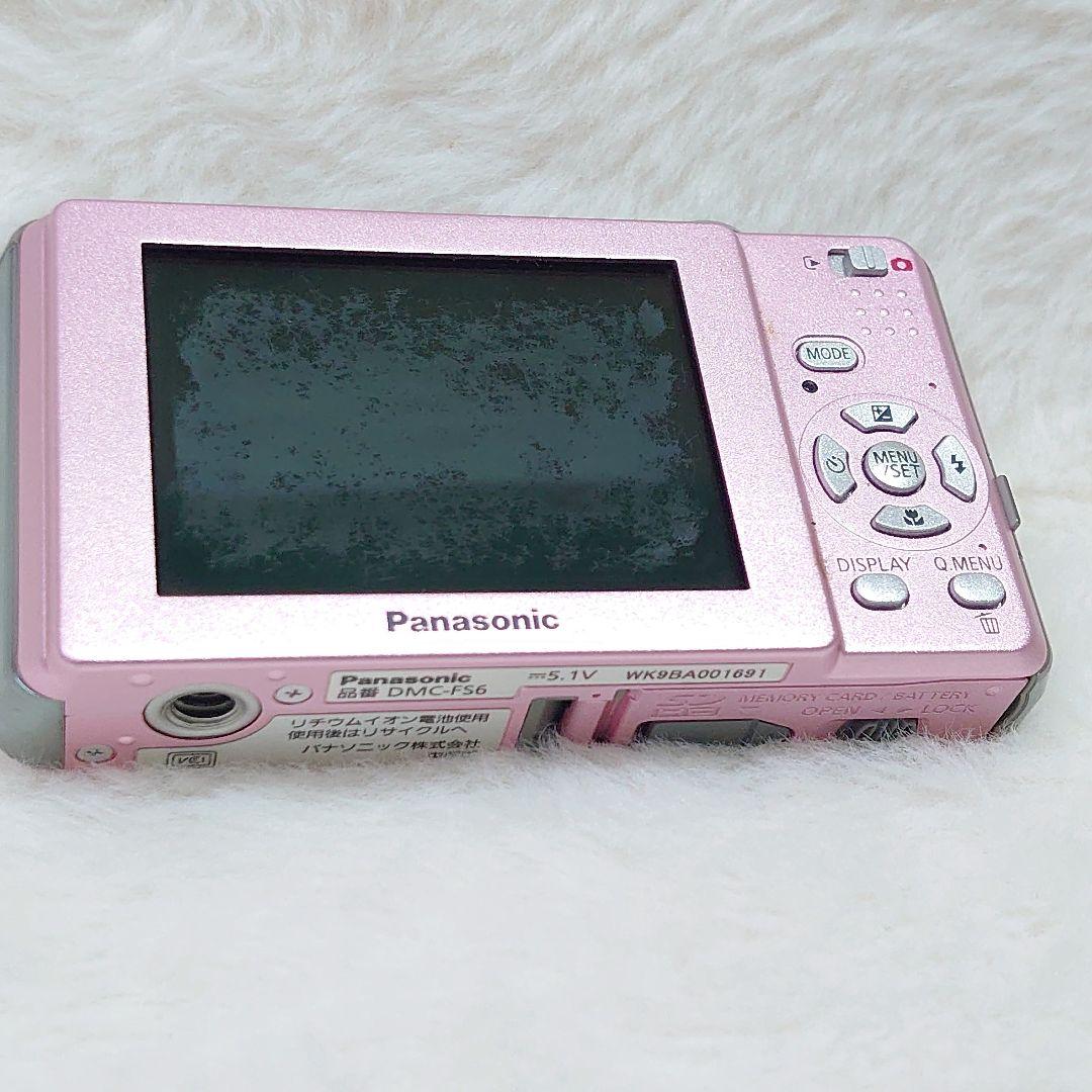 【稼働品】Panasonic LUMIX ルミックスDMC-FS6 ピンク