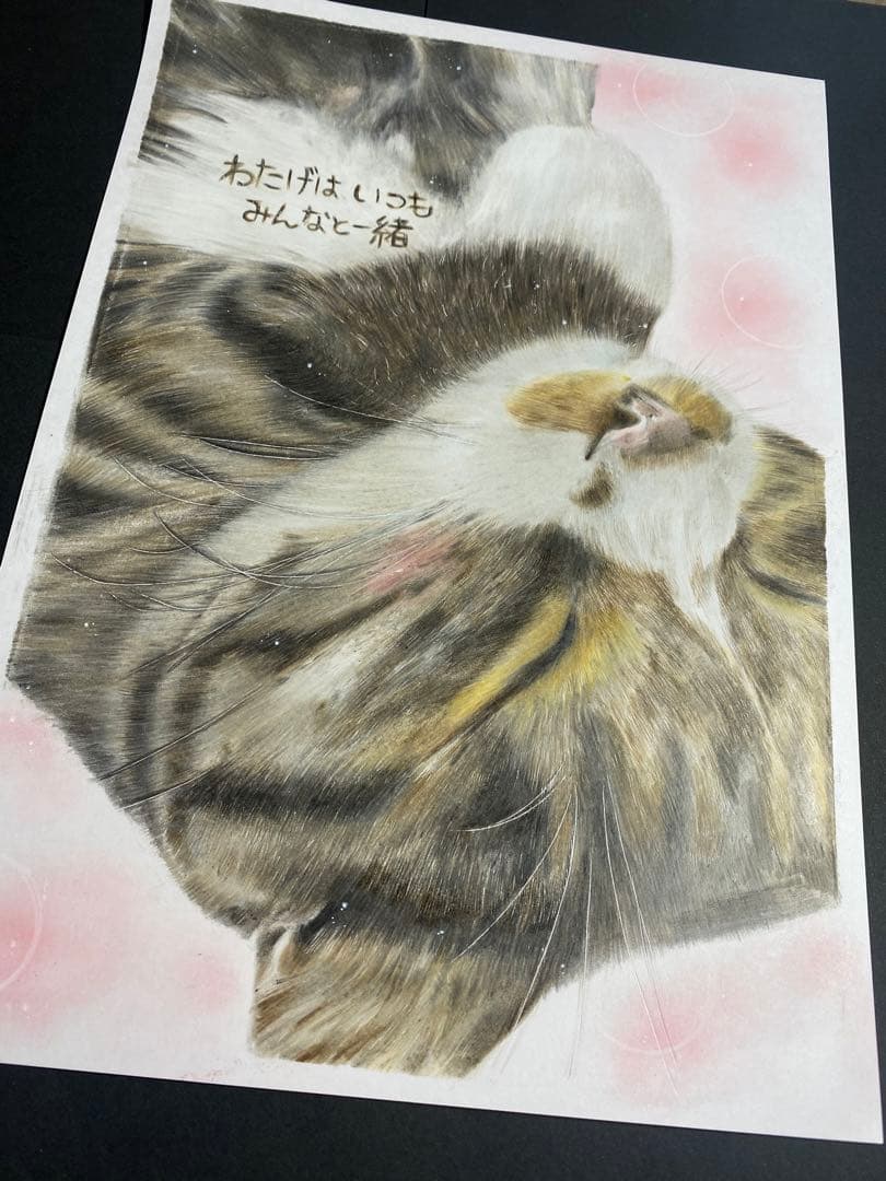 ペットの似顔絵オーダー　猫