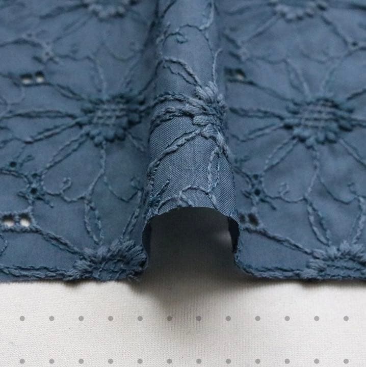 ベビー袴 マーガレット刺繍生地