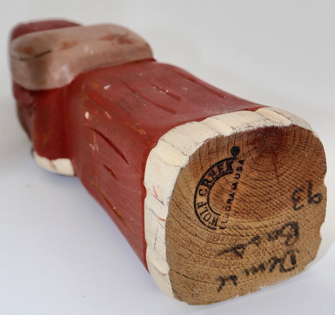 アメリカン・フォークアート、ウルフクリーク製木製3体+1体セット USA製