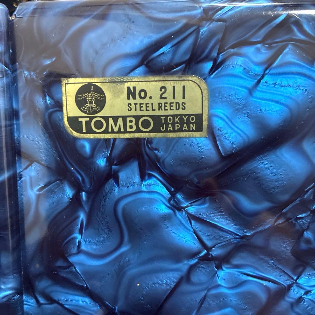 #お値下げ　トンボアコーディオン No.211 30鍵青黒マーブル　レトロ