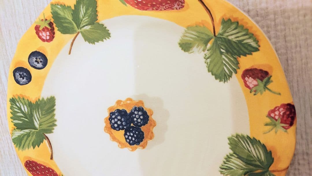 GIEN ジアン フルーツタルトプレート 6枚セット アンティーク