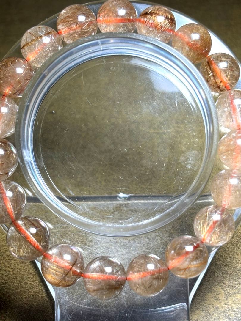 【高品質】ブラウンルチルブレスレット10㎜　 ヴィーナスルチル（新品未使用）