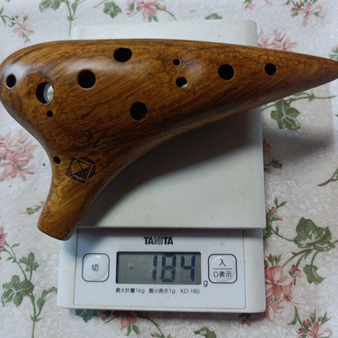 木製オカリナ KOC アルトＣ管 竹製 BAMBOO ケース付き 軽量 木管