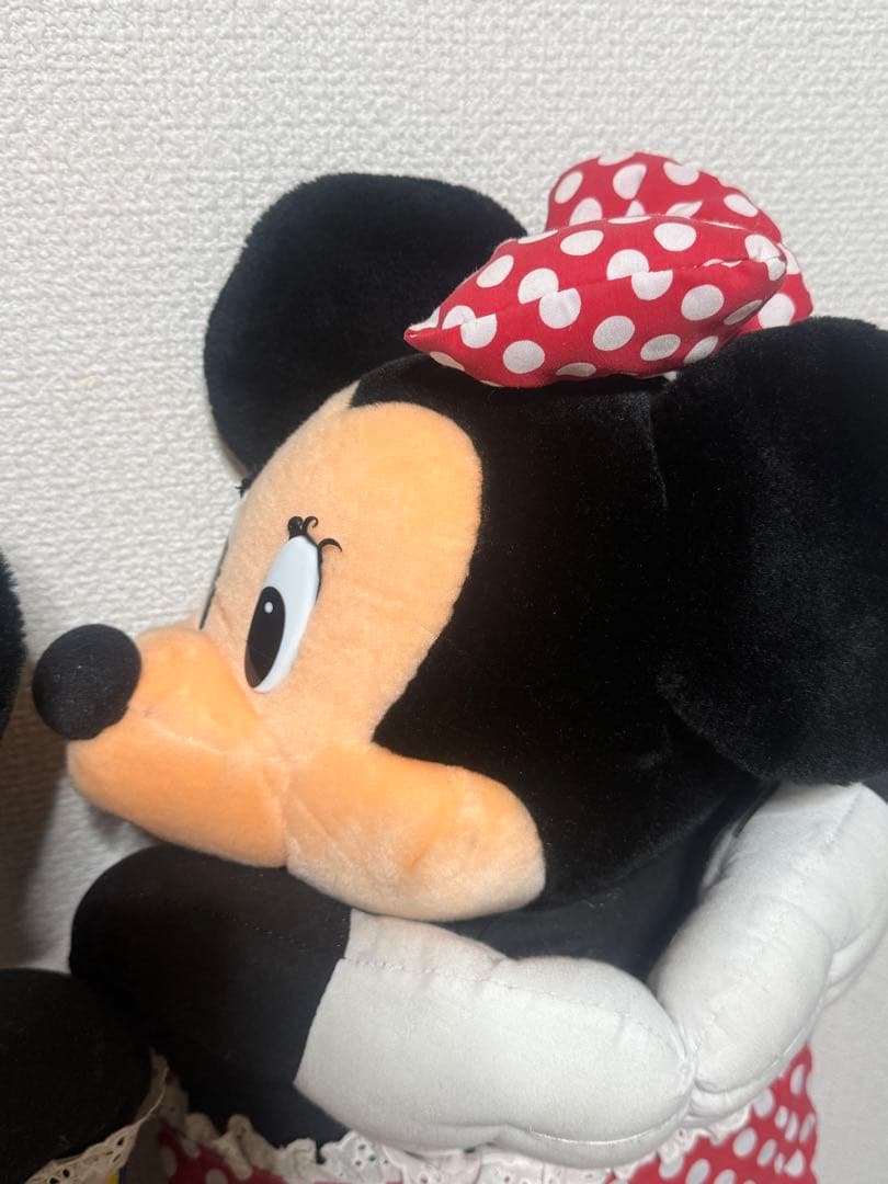 【希少】ミッキー＆ミニー 特大ぬいぐるみ 平成レトロ