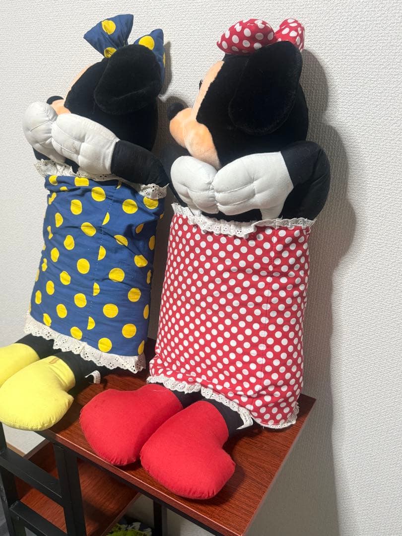 【希少】ミッキー＆ミニー 特大ぬいぐるみ 平成レトロ