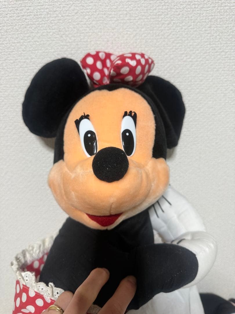 【希少】ミッキー＆ミニー 特大ぬいぐるみ 平成レトロ