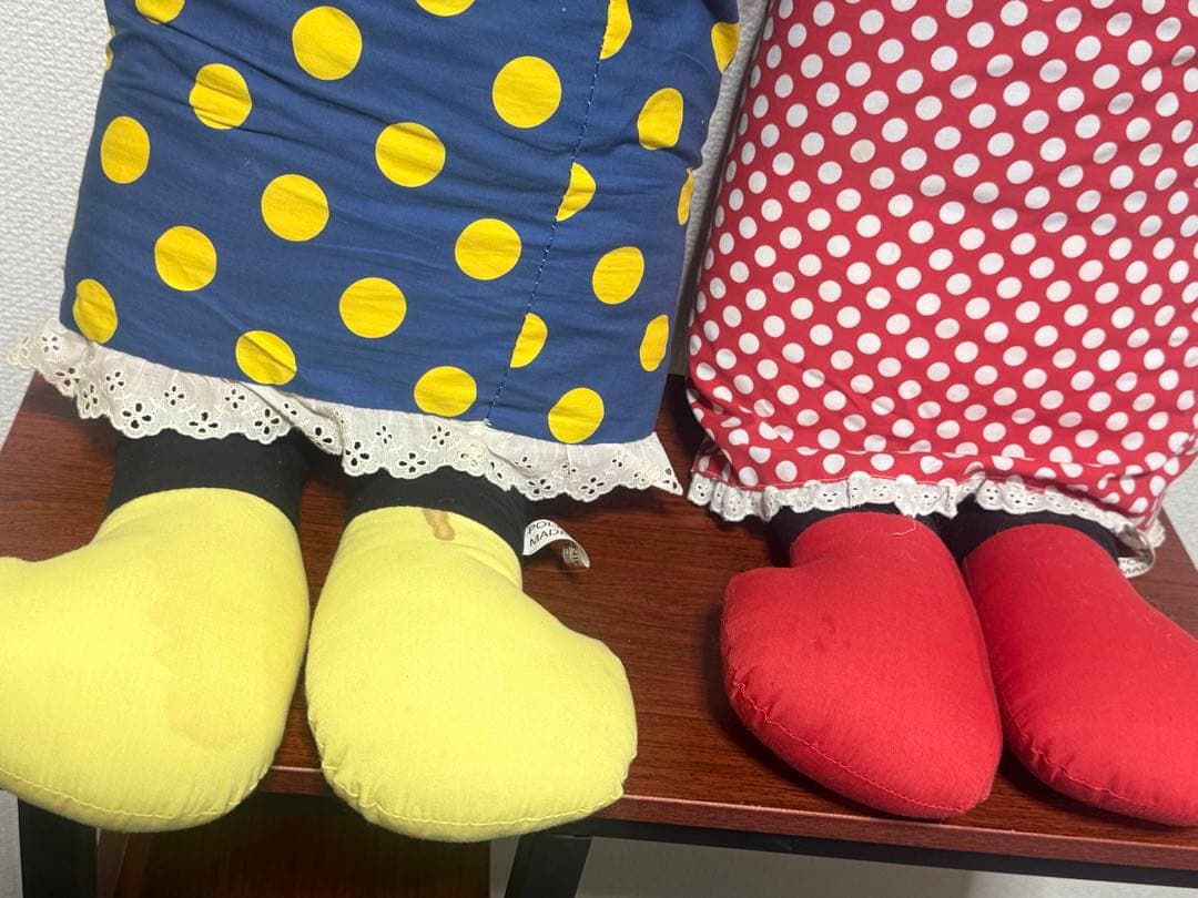 【希少】ミッキー＆ミニー 特大ぬいぐるみ 平成レトロ