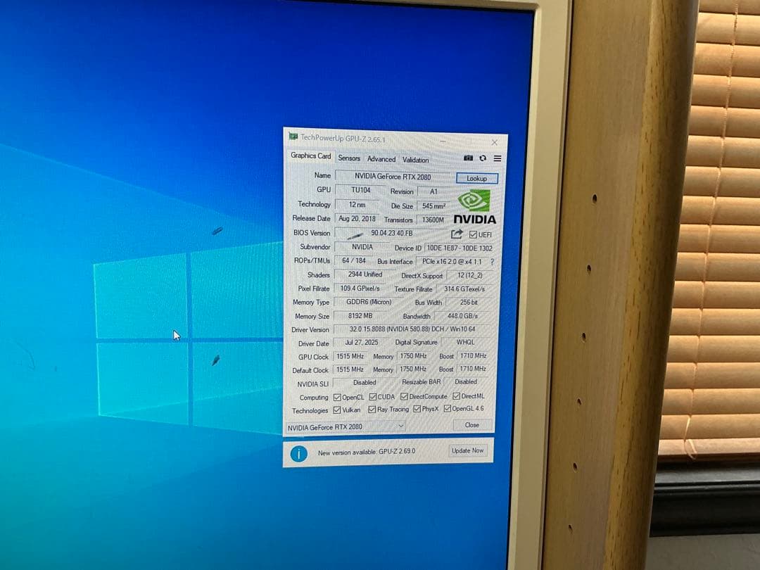 ELSA GeForce RTX 2080 8GB【OCCT完走】訳ありジャンク