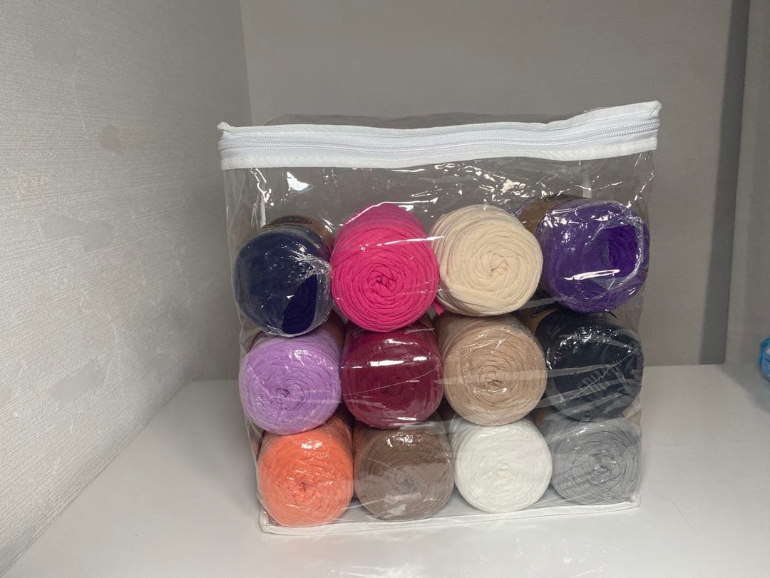 ハンドメイド用 ファブリックヤーン 10玉セット カラフル 未使用