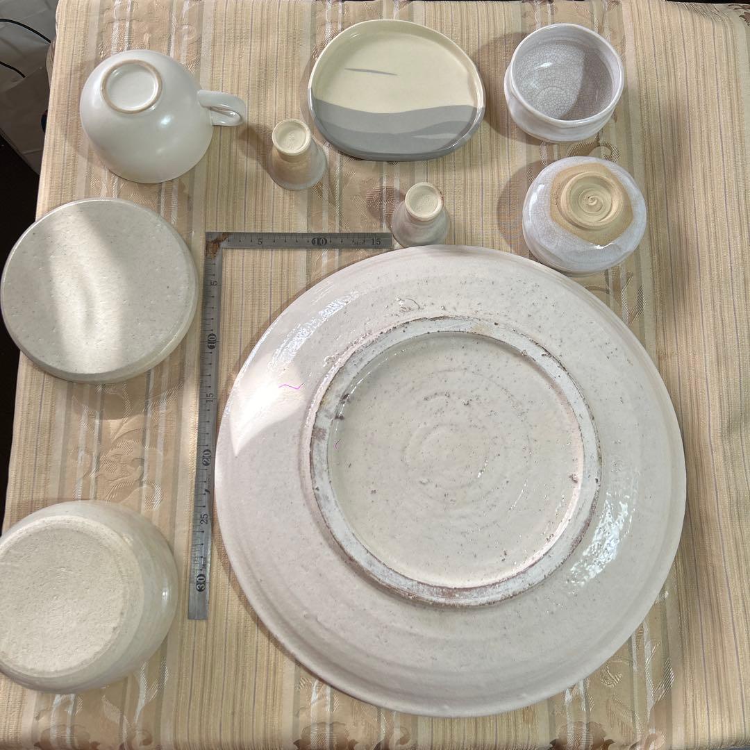 シンプルでエレガントなホワイト食器9点セット 自分流のコレクション