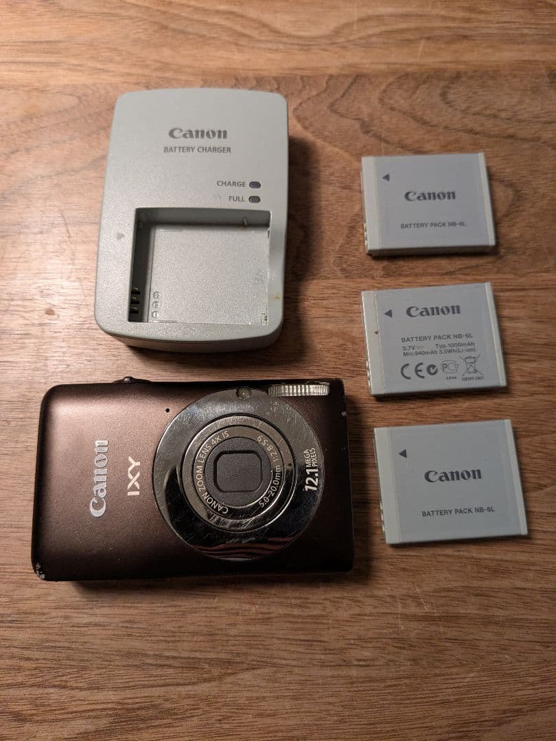 ​【動作品】Canon IXY 200Fブラウン デジカメ★予備バッテリー2個付