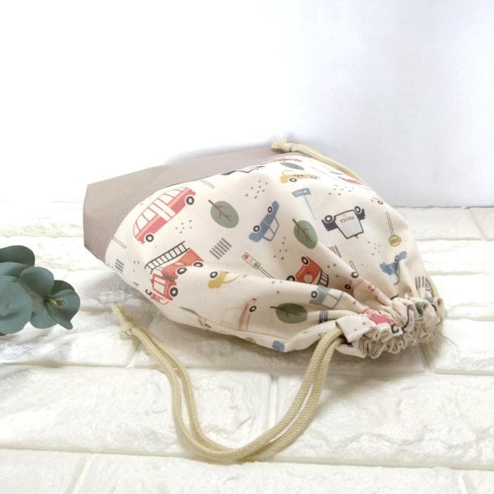 《通園・通学3点セット》はたらくクルマ・レッスンバッグ他計3点　＃n1858